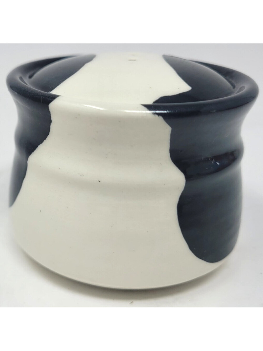 Vinatge Metlox Holstein Herd Cow Black White Pepper shaker California pottery